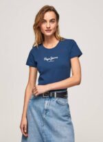 Armada camiseta básica con logo Pepe Jeans 06X4470 mujer - Imagen 2