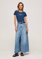 Armada camiseta básica con logo Pepe Jeans 06X4470 mujer - Imagen 3