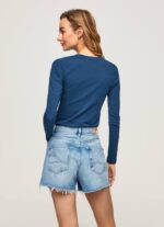 Armada camiseta de manga larga de algodón Pepe Jeans 06X4472 mujer - Imagen 4
