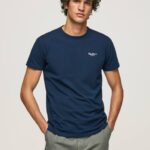 Armada playera con logo estampado Pepe Jeans 06X41010 hombres
