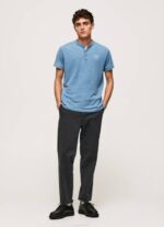 azul claro playera con cuello panadero Pepe Jeans 06X4965 hombres - Imagen 2