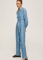 azul mono largo con detalle de cinturón Pepe Jeans 06X4192 mujer