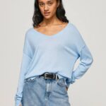 bahía jersey de ajuste holgado con escote en v Pepe Jeans 06X4249 mujer