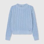 bahía Jersey trenzado con cuello redondo Pepe Jeans 06X41406 chica