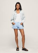 bahía shorts de algodón de corte estándar Pepe Jeans 06X4527 mujer