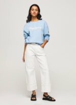 bahía suéter con logo estampado Pepe Jeans 06X4275 mujer