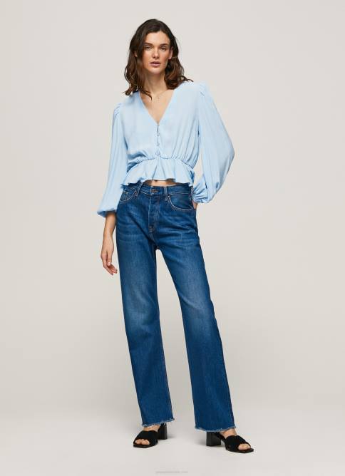 bahía top corto con cuello en V Pepe Jeans 06X4326 mujer - Imagen 2