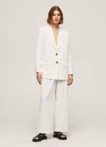 blanco blazer de lino con corte holgado Pepe Jeans 06X4110 mujer - Imagen 2