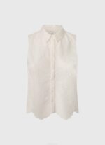 blanco camisa con abertura en la sisa Pepe Jeans 06X4337 mujer - Imagen 5