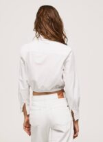 blanco camisa cropped de popelina Pepe Jeans 06X4361 mujer - Imagen 5