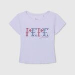 blanco camisa de canalé de algodón Pepe Jeans 06X41421 chica