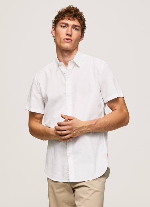 blanco camisa de manga corta de lothersdale Pepe Jeans 06X41069 hombres - Imagen 1