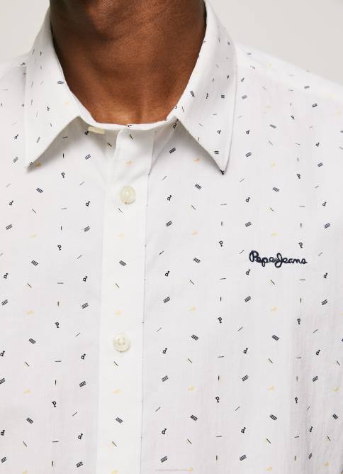 blanco camisa de manga corta lindenberg Pepe Jeans 06X41063 hombres - Imagen 4
