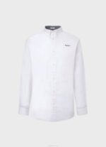 blanco camisa dobby a rayas lisselton Pepe Jeans 06X41064 hombres - Imagen 5