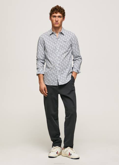 blanco camisa lou slim fit de popelina Pepe Jeans 06X41070 hombres - Imagen 2
