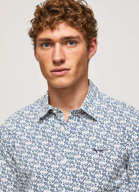 blanco camisa lou slim fit de popelina Pepe Jeans 06X41070 hombres - Imagen 3