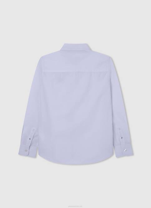 blanco camisa maldon regular fit de popelina Pepe Jeans 06X41662 chico - Imagen 2