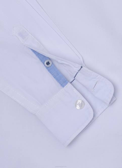blanco camisa maldon regular fit de popelina Pepe Jeans 06X41662 chico - Imagen 3