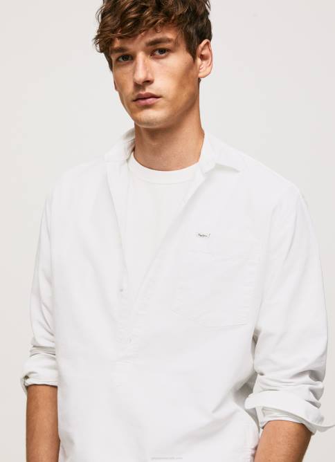 blanco camisa oxford de corte estándar Lawson Pepe Jeans 06X41044 hombres - Imagen 3