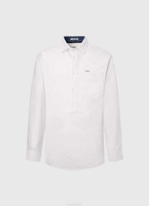 blanco camisa oxford de corte estándar Lawson Pepe Jeans 06X41044 hombres - Imagen 5