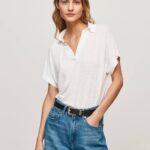 blanco camisa polo Pepe Jeans 06X4397 mujer
