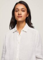 blanco camisa regular fit lisa Pepe Jeans 06X4333 mujer - Imagen 3