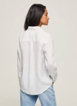 blanco camisa regular fit lisa Pepe Jeans 06X4333 mujer - Imagen 4