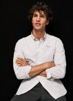blanco camisa slim fit de popelín de algodón Pepe Jeans 06X41022 hombres
