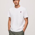 blanco camiseta cabina telefónica Pepe Jeans 06X4984 hombres