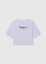 blanco camiseta con doble volante Pepe Jeans 06X41482 chica - Imagen 3