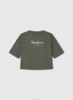 blanco camiseta con doble volante Pepe Jeans 06X41482 chica - Imagen 4