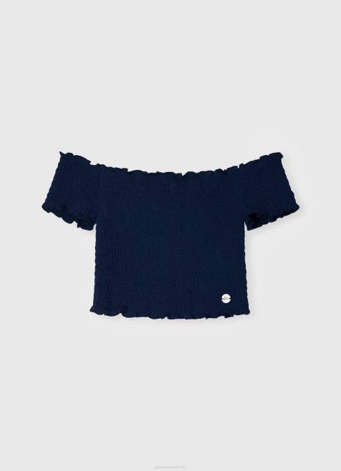 blanco camiseta con estampado de corazones Pepe Jeans 06X41426 chica - Imagen 3