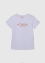 blanco camiseta con estampado de foto Pepe Jeans 06X41457 chica - Imagen 4