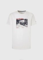 blanco camiseta con estampado de foto Pepe Jeans 06X4955 hombres - Imagen 5