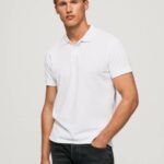 blanco camiseta con logo Pepe Jeans 06X41085 hombres