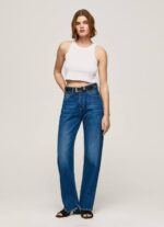 blanco camiseta de canalé con manga sisa Pepe Jeans 06X4423 mujer - Imagen 2
