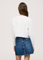 blanco camiseta estampada de manga larga Pepe Jeans 06X4428 mujer - Imagen 4