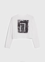 blanco camiseta estampada de manga larga Pepe Jeans 06X4428 mujer - Imagen 5