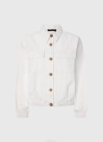 blanco chaqueta de algodón con diseño calado Pepe Jeans 06X4142 mujer - Imagen 5