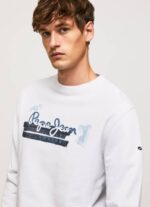 blanco jersey de algodón con cuello redondo Pepe Jeans 06X4877 hombres - Imagen 3