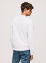 blanco jersey de algodón con cuello redondo Pepe Jeans 06X4877 hombres - Imagen 4