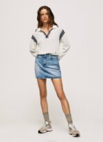 blanco jersey de crepé estilo polo Pepe Jeans 06X4250 mujer - Imagen 2