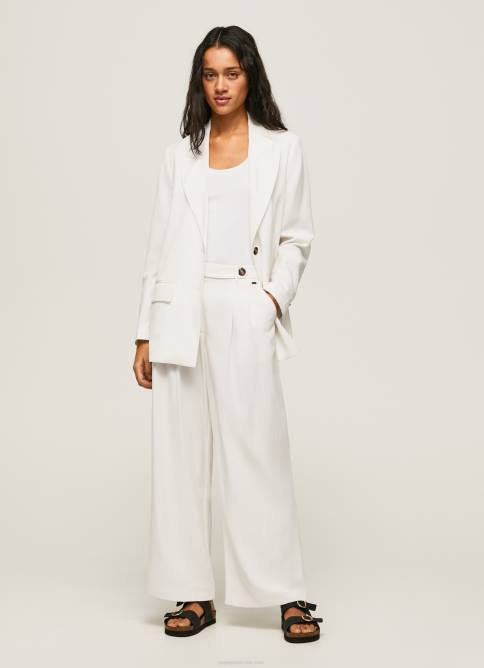 blanco_pantalones_anchos_plisados_pepe_jeans_06x4288_mujer.jpg blanco pantalones anchos plisados Pepe Jeans 06X4288 mujer - Imagen 1