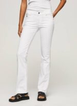 blanco pantalones pitillo acampanados Pepe Jeans 06X4310 mujer - Imagen 2