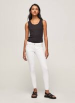 blanco pantalones pitillo clásicos Pepe Jeans 06X4299 mujer