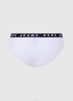 blanco panty clásico con logo estampado Pepe Jeans 06X4537 mujer - Imagen 2