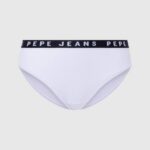 blanco panty clásico con logo estampado Pepe Jeans 06X4537 mujer