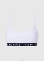 blanco panty clásico con logo estampado Pepe Jeans 06X4537 mujer - Imagen 3