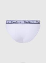 blanco panty clásico con logo estampado Pepe Jeans 06X4542 mujer - Imagen 2