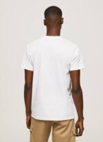 blanco playera con logo 1973 Pepe Jeans 06X4950 hombres - Imagen 4